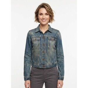 Gap 1969 Icon Flap Jack Denim Jacket in Jerico Wash Size Small